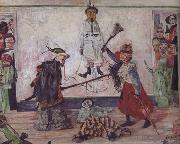 James Ensor Skeletons Flghting for the Body of a Hanged Man (nn03) oil painting picture wholesale